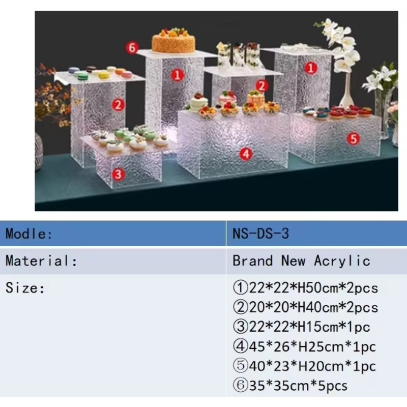 Kotak Akrilik Transparan, Wada - Display Risers Set ulasan dan harga