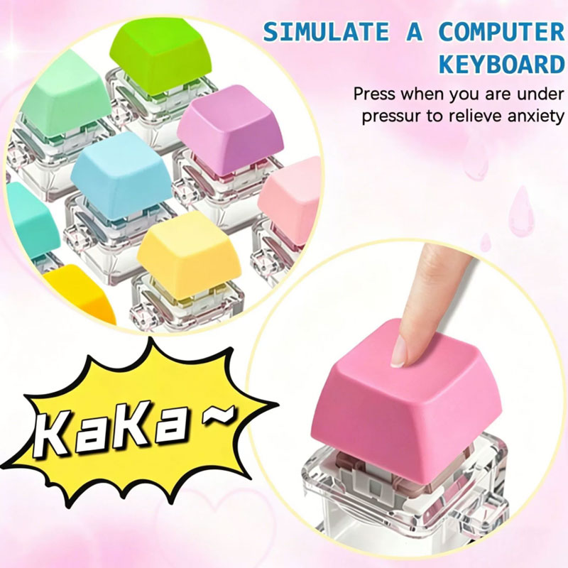 Gantungan kunci berbentuk kubu - Fidget Cube Original ulasan dan harga