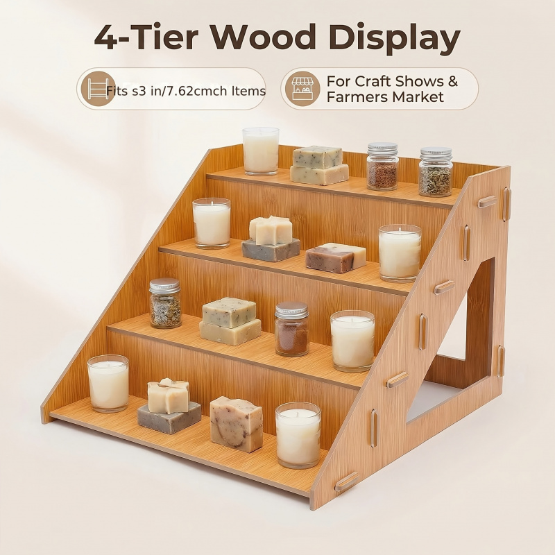Rak pajangan kayu, stan untuk  - Pop Display Shelf ulasan dan harga
