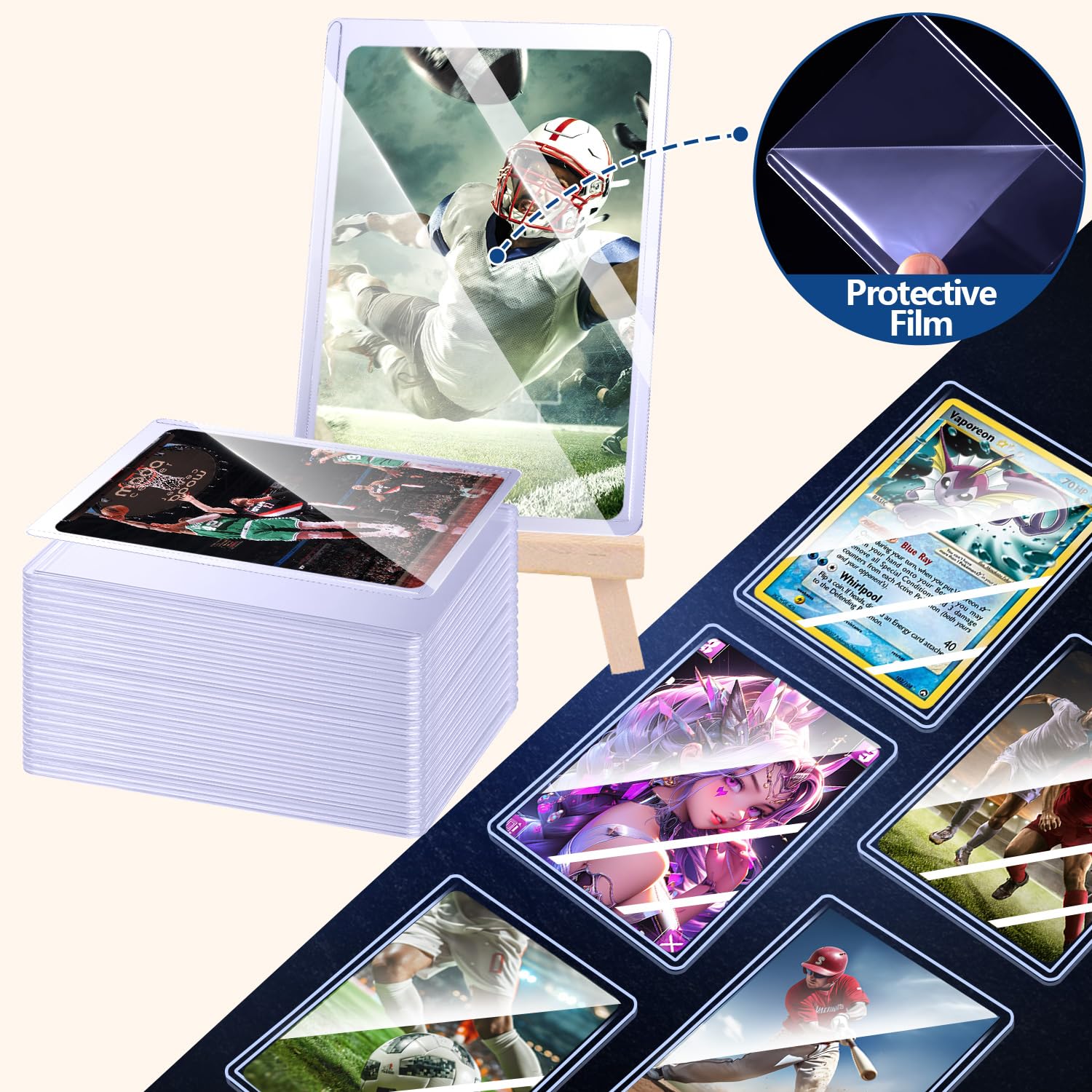 25-100 buah pelindung kartu ya - Card Penny Sleeve ulasan dan harga
